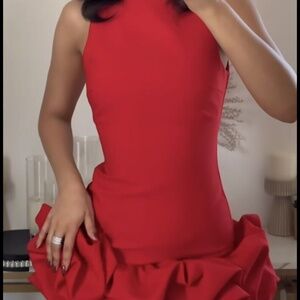 NWT Zara Matching Voluminous Playsuit Dress